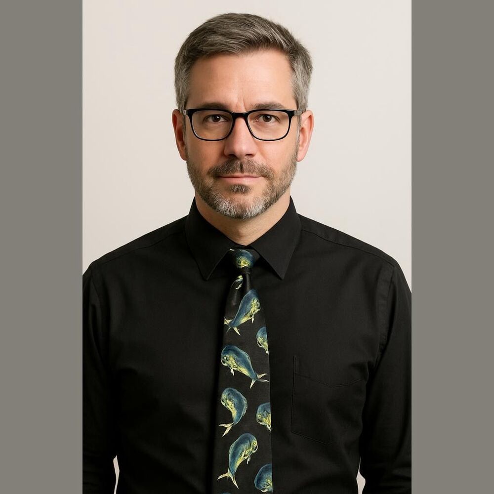 Wembley Silk Mahi-Mahi Pattern Tie